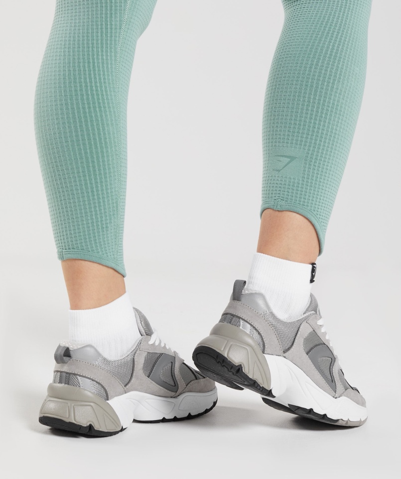 Gymshark Pauza Bezszwowe Legginsy Maya Blue