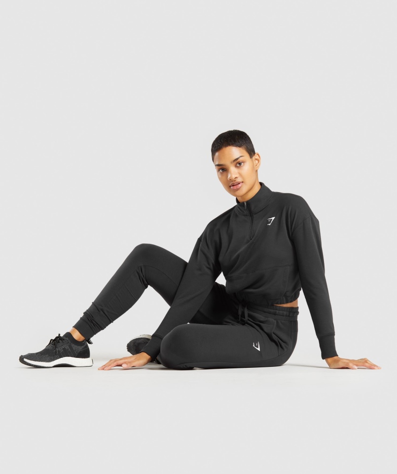 Gymshark Pippa Treningowe Joggery Czarne