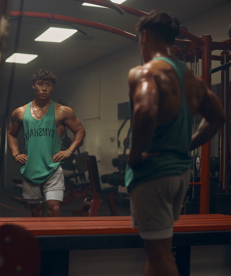 Gymshark Power Stringer Alpejska Zieleń