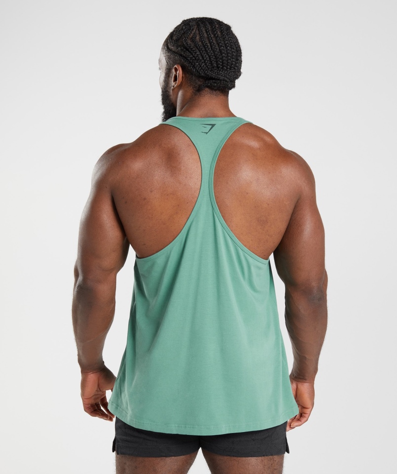 Gymshark Power Stringer Alpejska Zieleń