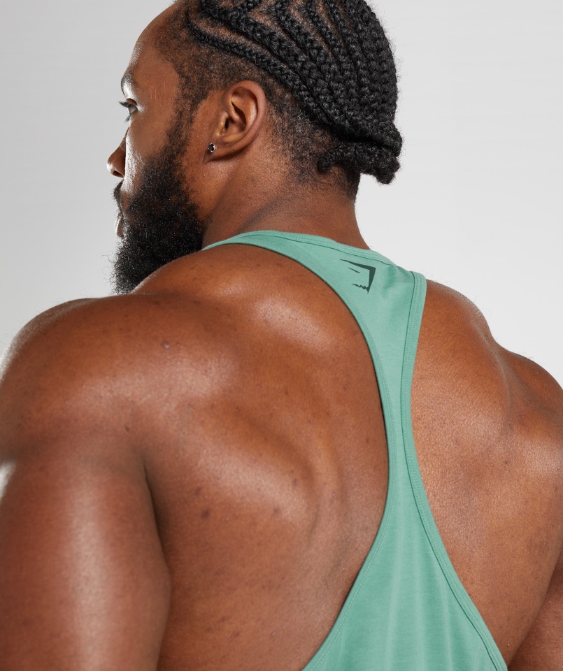 Gymshark Power Stringer Alpejska Zieleń