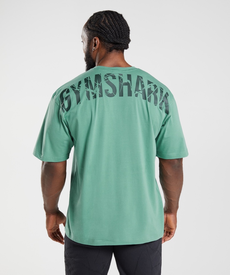 Koszulka Gymshark Power Alpejska Zieleń