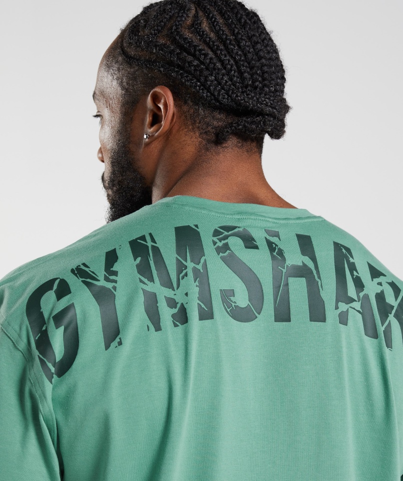 Koszulka Gymshark Power Alpejska Zieleń