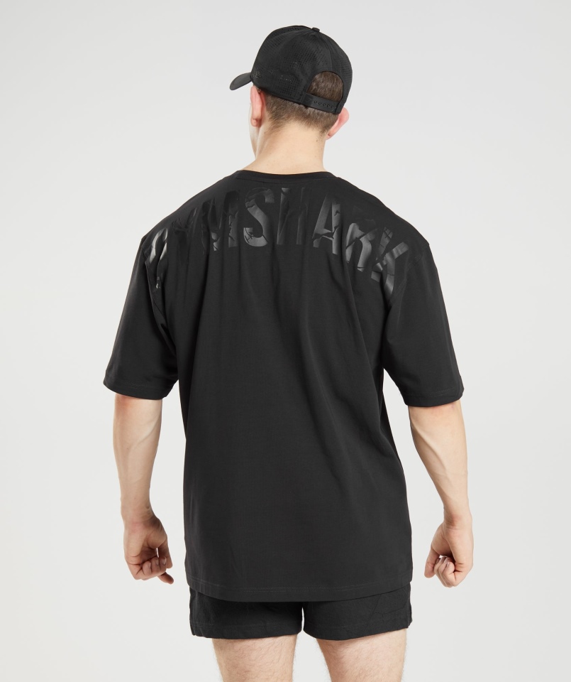 Gymshark Power Koszulka Męska Czarna