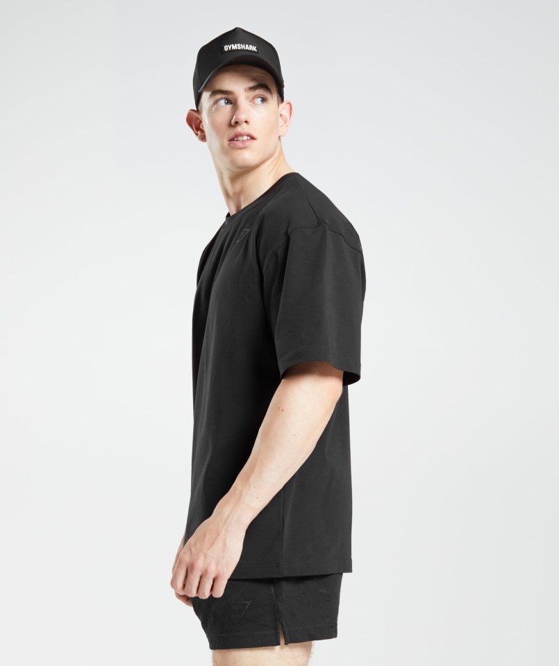Gymshark Power Koszulka Męska Czarna