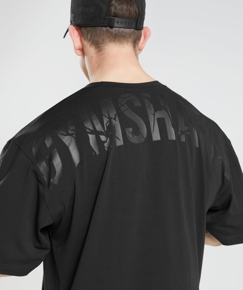Gymshark Power Koszulka Męska Czarna