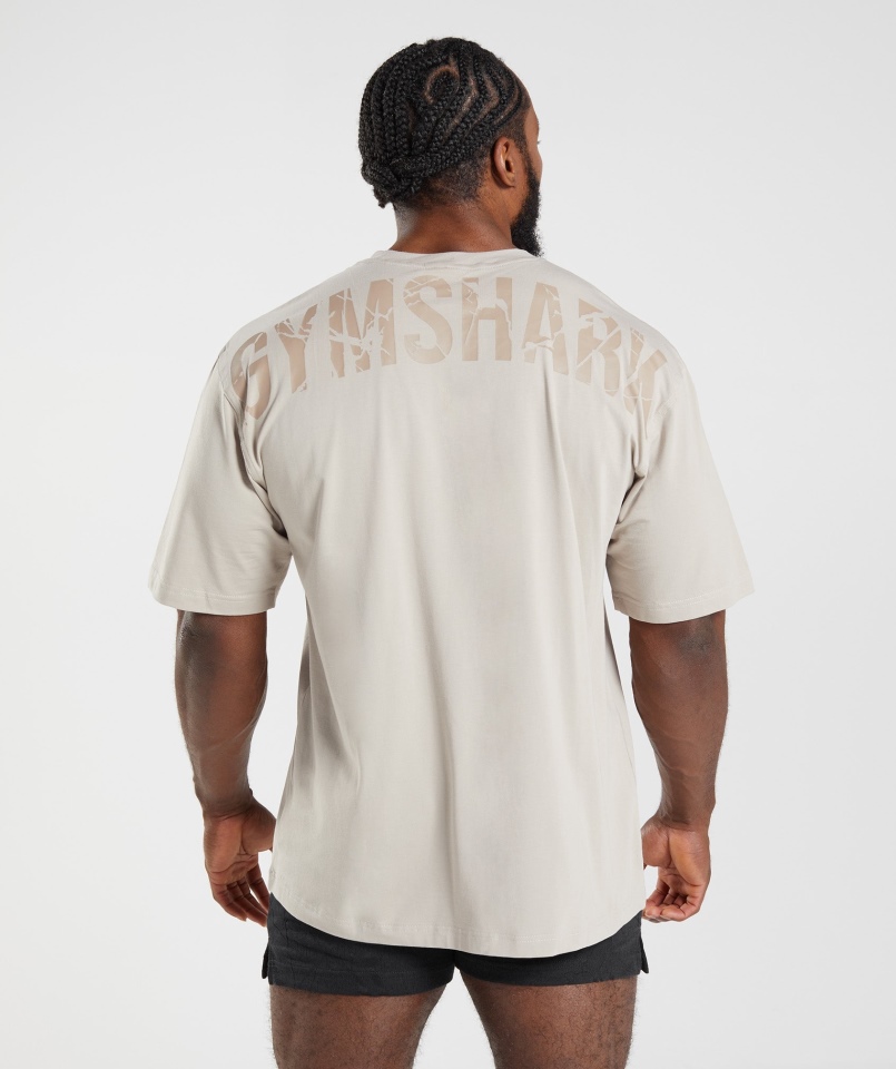 Koszulka Gymshark Power Pebble Grey