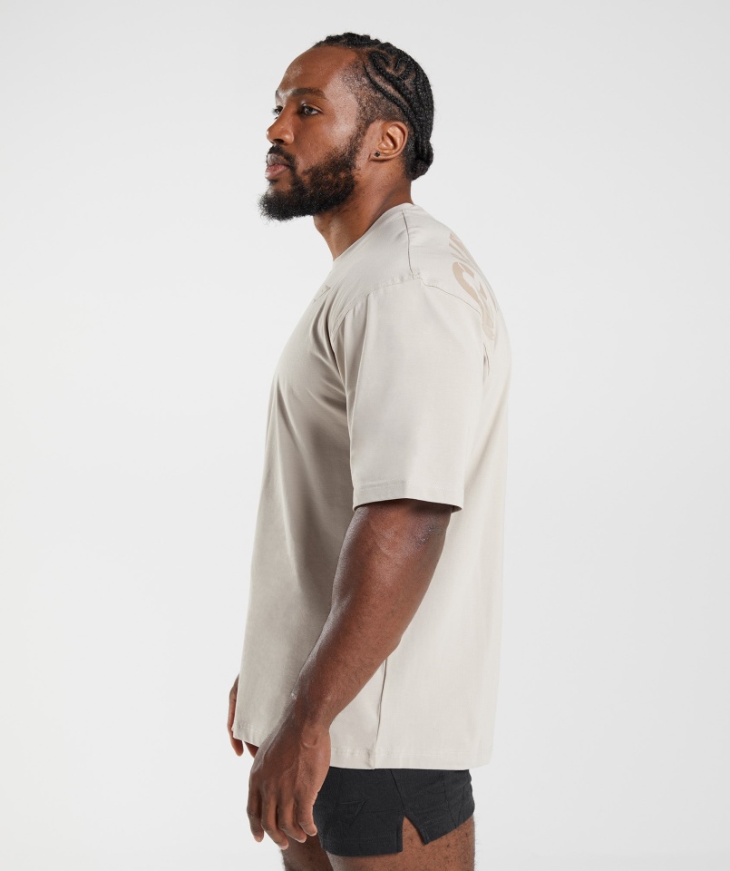 Koszulka Gymshark Power Pebble Grey