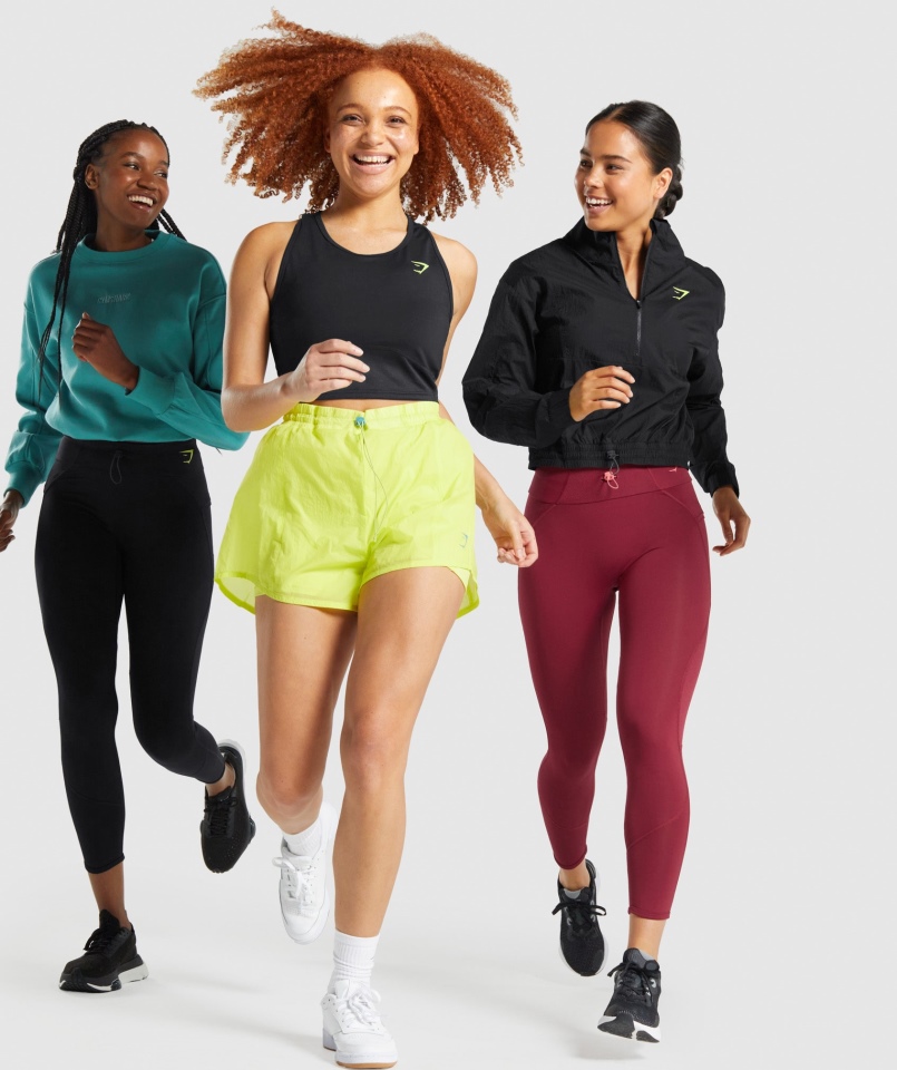 Gymshark Pulsujący Bokser Czarny