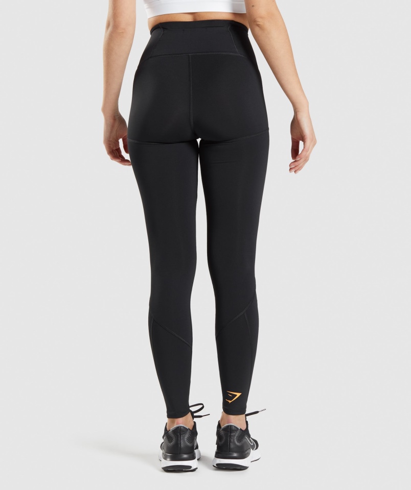 Legginsy Z Siateczki Gymshark W Kolorze Czarnym