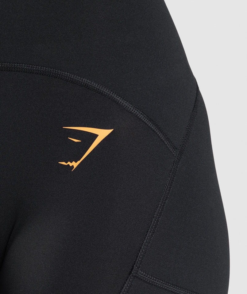 Legginsy Z Siateczki Gymshark W Kolorze Czarnym