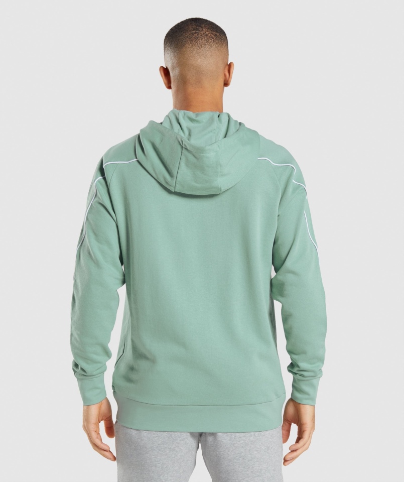 Bluza Z Kapturem Gymshark Wgłębienie Maya Niebiesko-biała