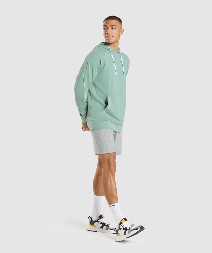 Bluza Z Kapturem Gymshark Wgłębienie Maya Niebiesko-biała