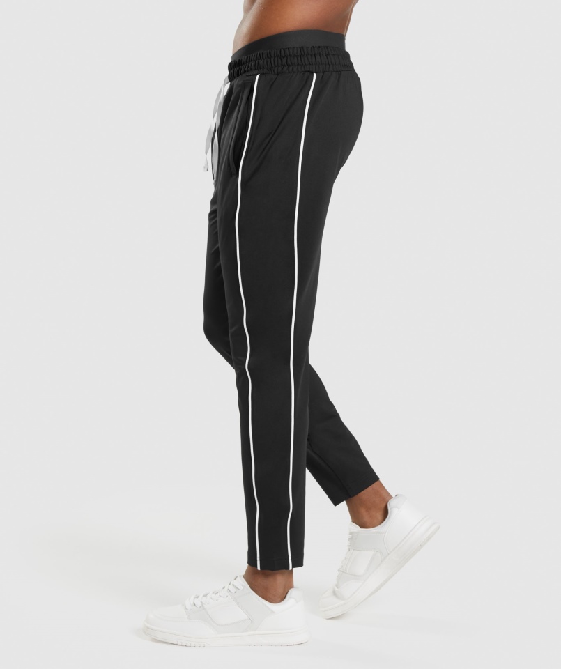 Joggery Gymshark Wnękowe Czarno-białe