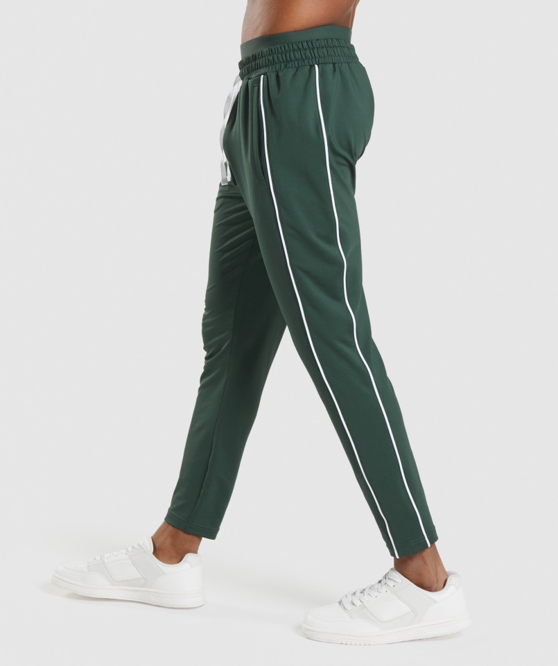 Joggery Gymshark Wgłębienie Obsydian Zielono-białe