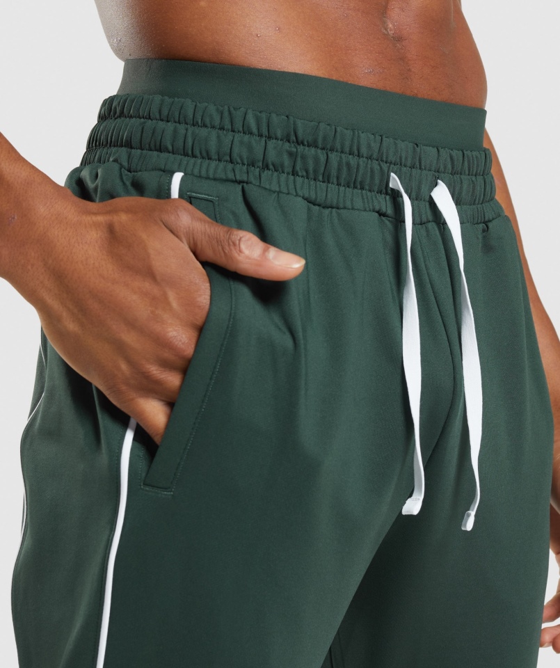 Joggery Gymshark Wgłębienie Obsydian Zielono-białe