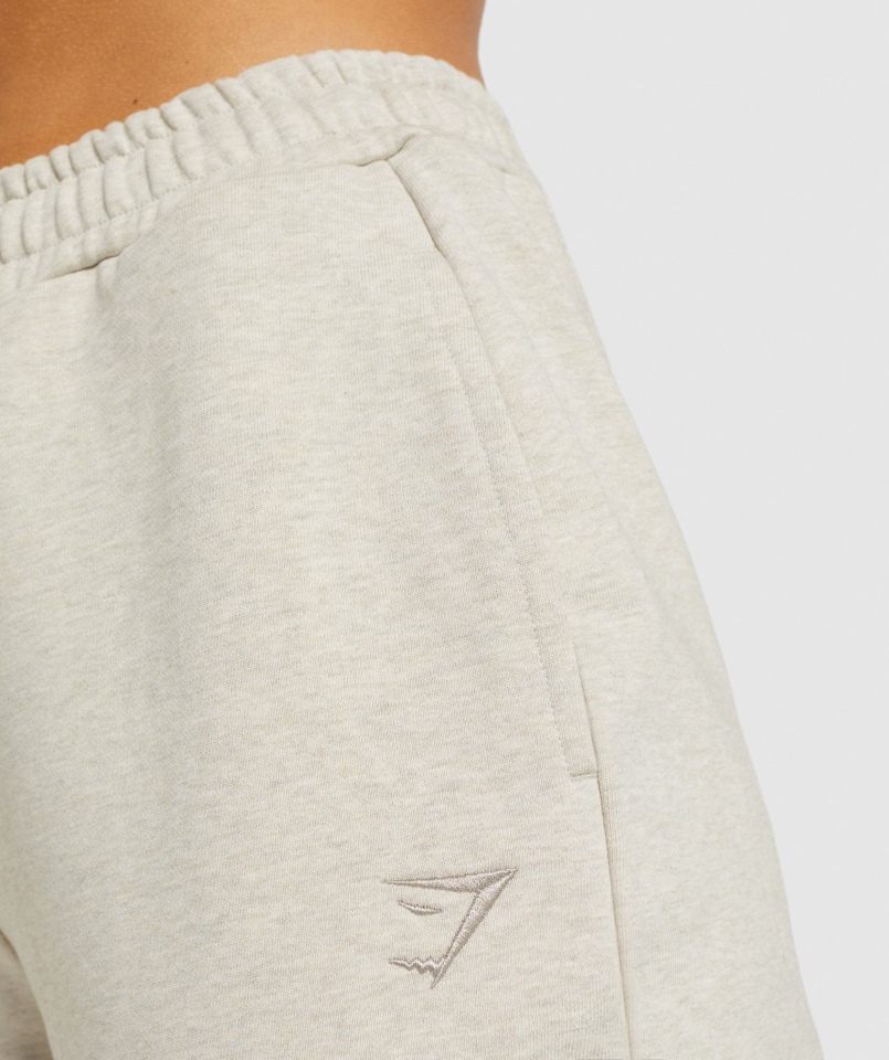Gymshark Spodnie Dresowe Na Dzień Odpoczynku Beżowy Marl
