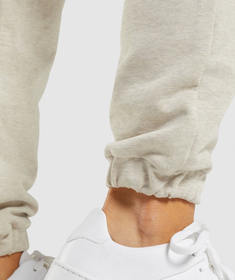 Gymshark Spodnie Dresowe Na Dzień Odpoczynku Beżowy Marl