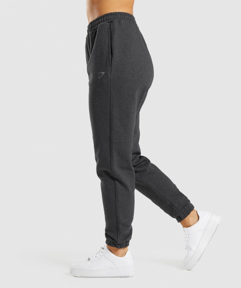 Gymshark Dzień Odpoczynku Bluzy Joggers Black Marl