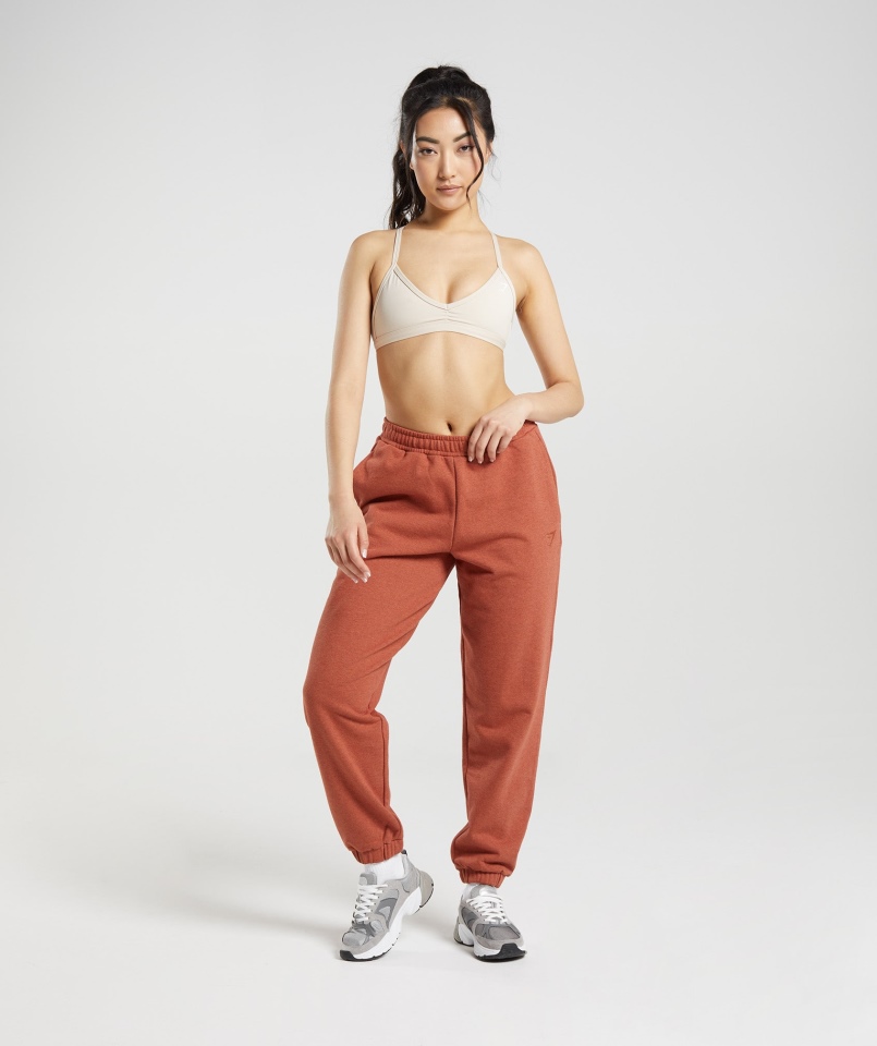 Gymshark Dzień Odpoczynku Dresy Joggers Cynamon Brown Marl