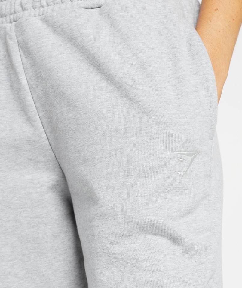 Gymshark Dzień Odpoczynku Bluzy Joggery Jasnoszary Rdzeń Marl