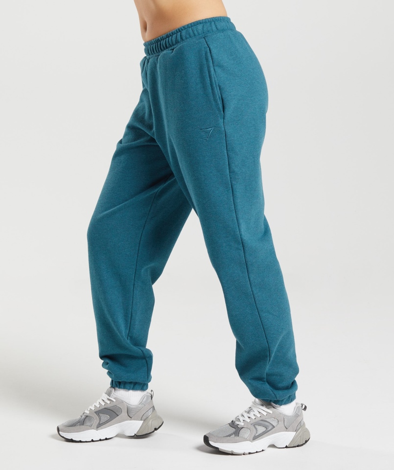 Gymshark Dzień Odpoczynku Bluzy Joggery Stalowoniebieski Marl
