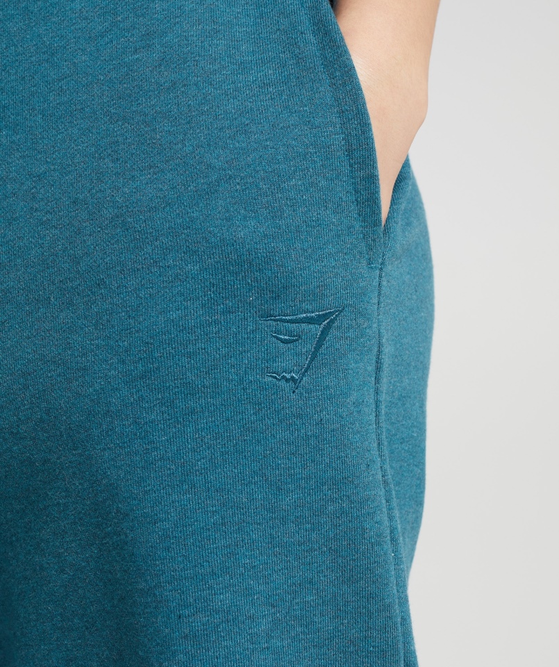 Gymshark Dzień Odpoczynku Bluzy Joggery Stalowoniebieski Marl