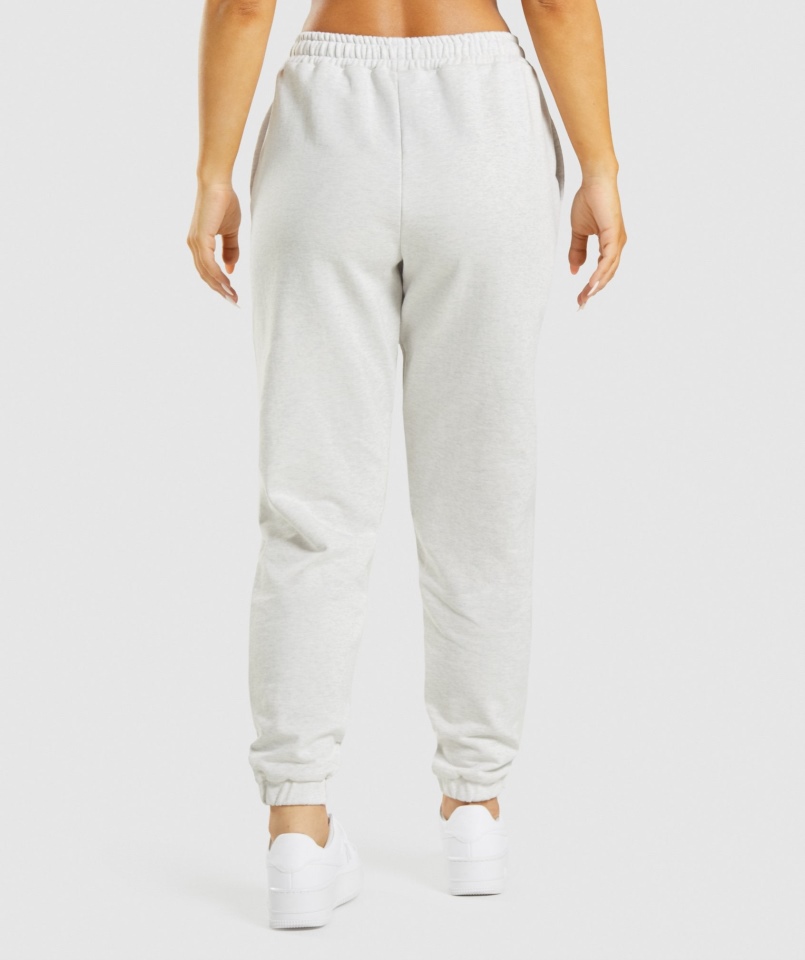 Gymshark Dzień Odpoczynku Bluzy Joggers Biały Marl