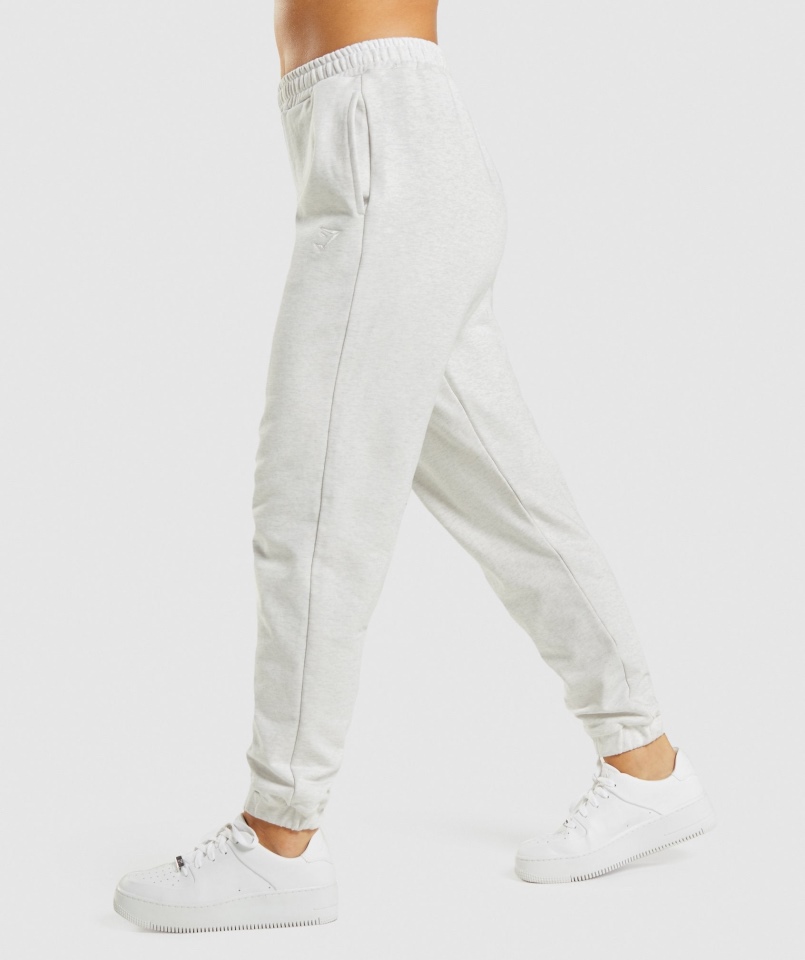 Gymshark Dzień Odpoczynku Bluzy Joggers Biały Marl