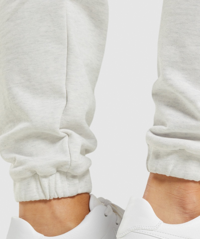Gymshark Dzień Odpoczynku Bluzy Joggers Biały Marl
