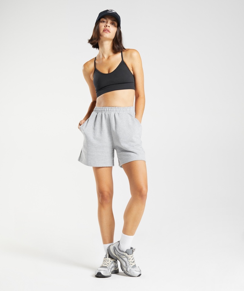 Gymshark Spodenki Dresowe Na Dzień Odpoczynku Jasnoszary Rdzeń Marl