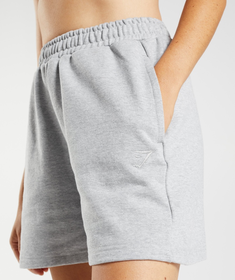 Gymshark Spodenki Dresowe Na Dzień Odpoczynku Jasnoszary Rdzeń Marl