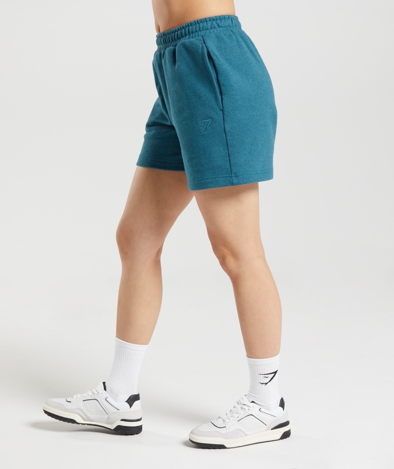Gymshark Spodenki Dresowe Na Dzień Spodenki Stalowoniebieskie Marl