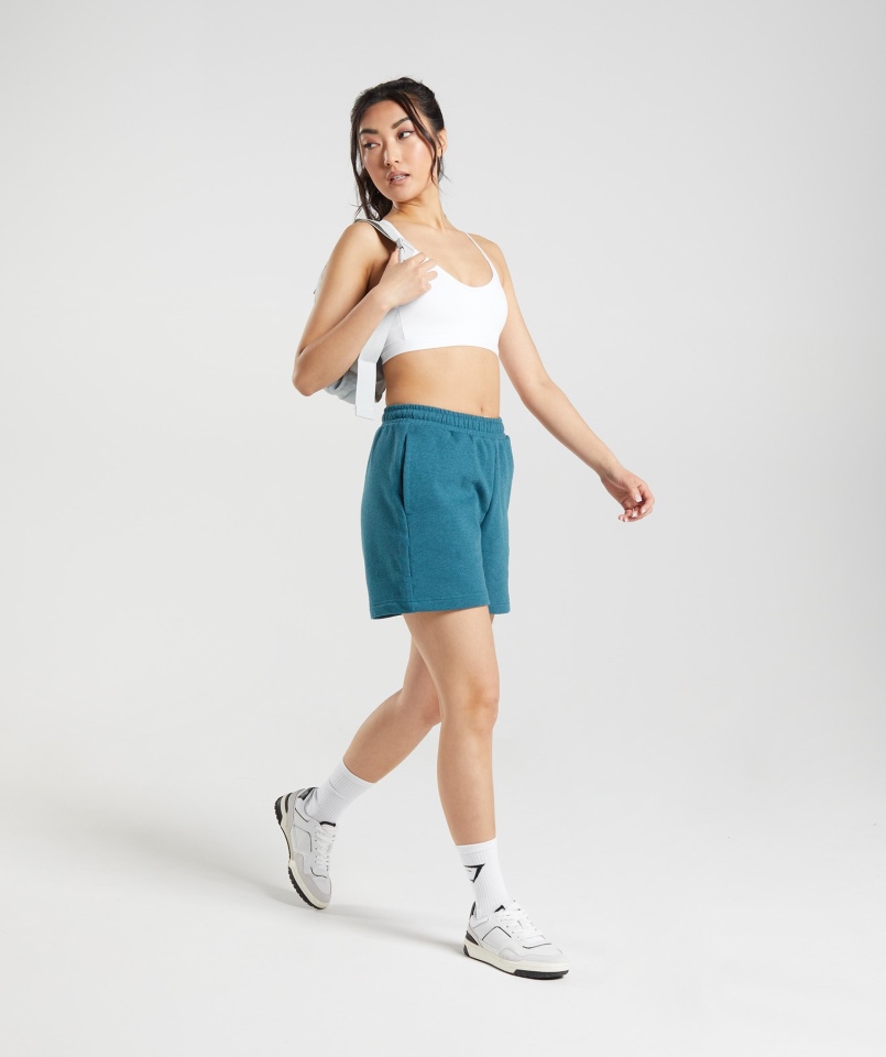 Gymshark Spodenki Dresowe Na Dzień Spodenki Stalowoniebieskie Marl