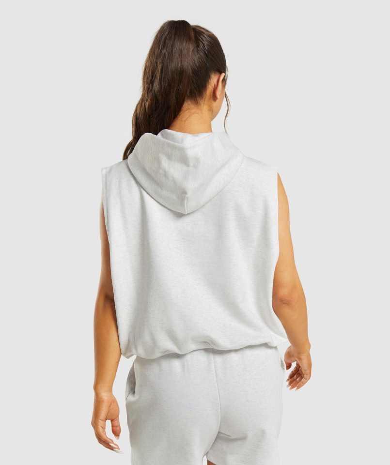 Gymshark Dzień Odpoczynku Bluzy Bluza Bez Rękawów Chmurka Marl