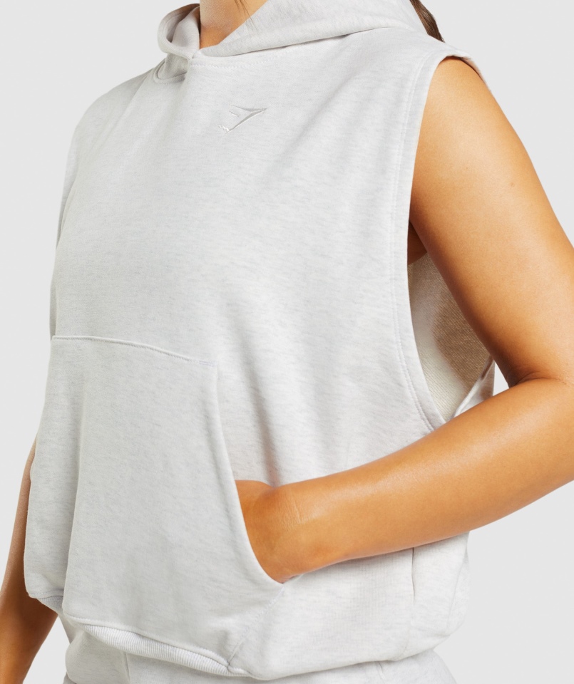 Gymshark Dzień Odpoczynku Bluzy Bluza Bez Rękawów Chmurka Marl