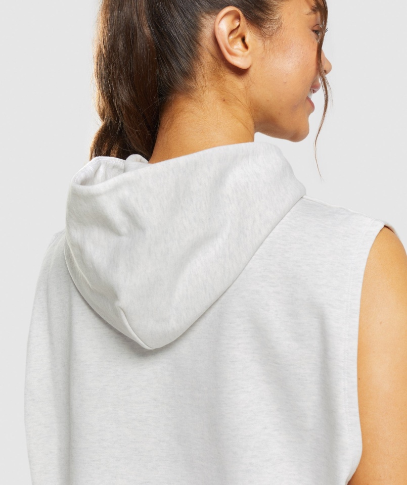 Gymshark Dzień Odpoczynku Bluzy Bluza Bez Rękawów Chmurka Marl