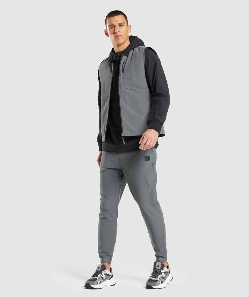 Dwustronna Kamizelka Gymshark Retake Grafitowo-czarna