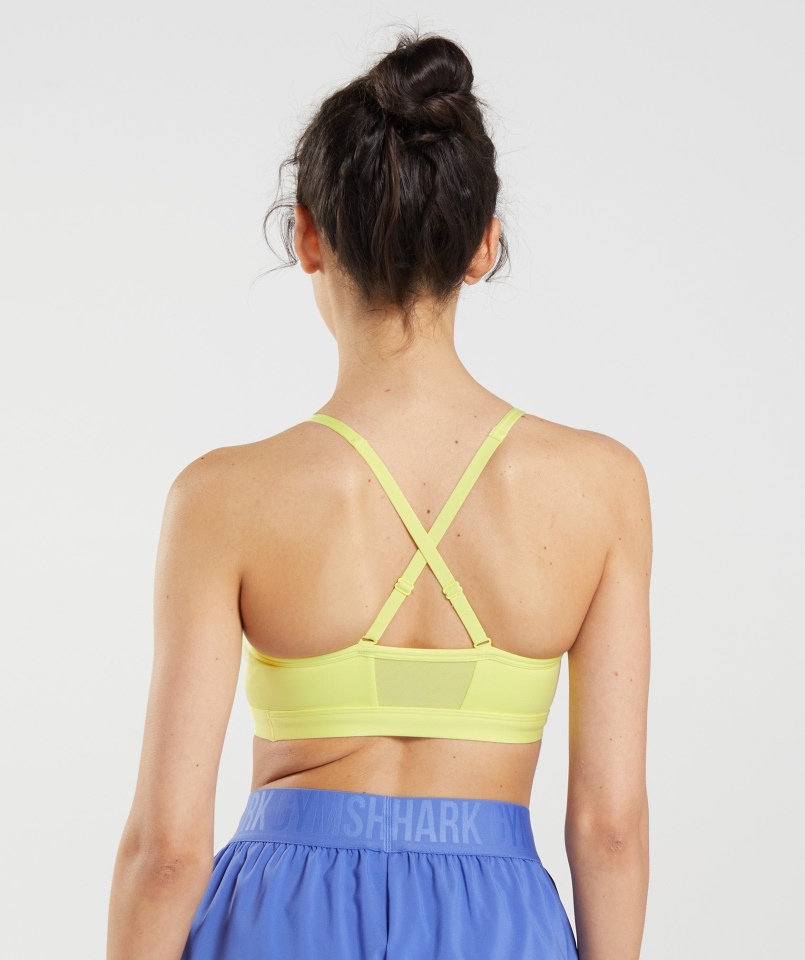 Gymshark Ruched Treningowy Stanik Sportowy Firefly Zielony
