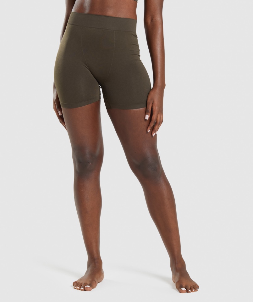Gymshark Bezszwowe Bokserki Espresso Brown