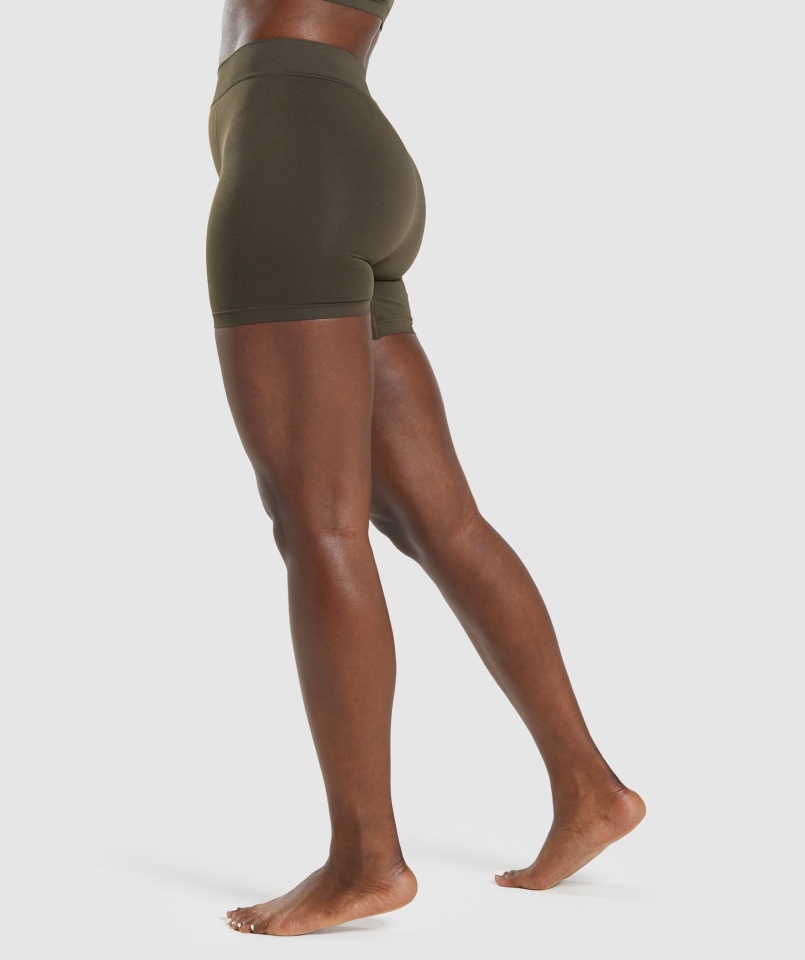 Gymshark Bezszwowe Bokserki Espresso Brown