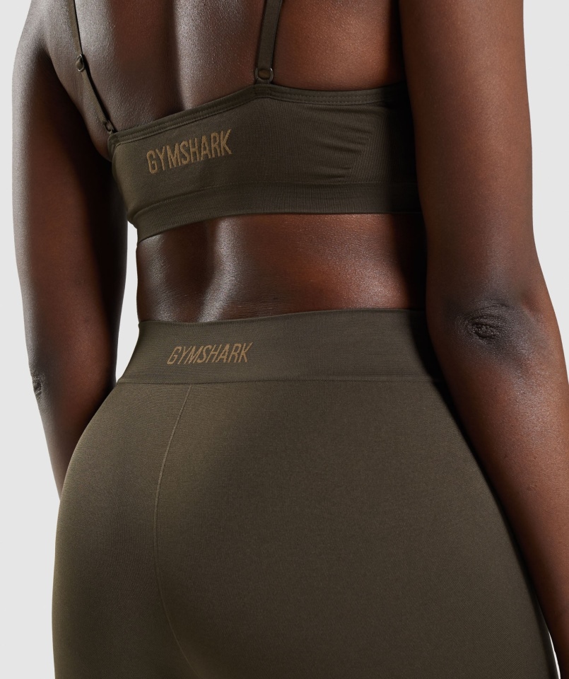 Gymshark Bezszwowe Bokserki Espresso Brown