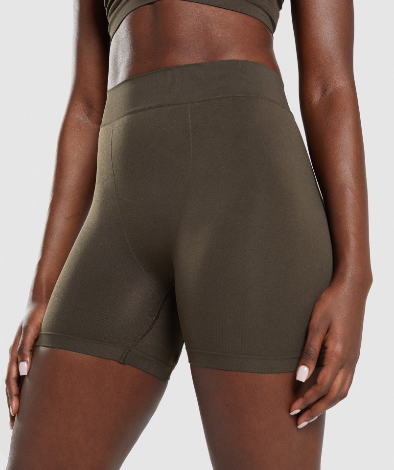 Gymshark Bezszwowe Bokserki Espresso Brown