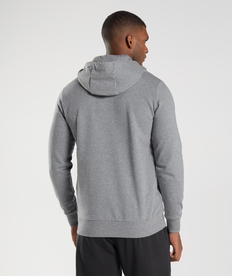 Gymshark Sharkhead Wypełnienie Bluza Z Kapturem Antracyt Marl