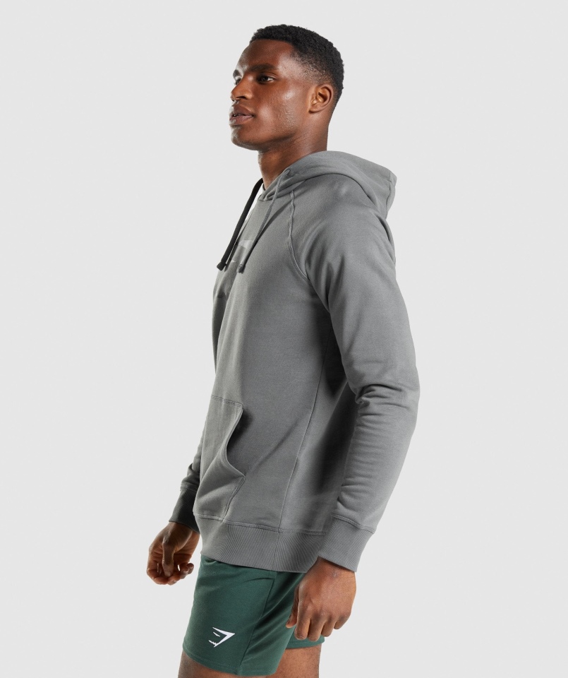 Gymshark Sharkhead Wypełnienie Bluza Z Kapturem Grafitowa