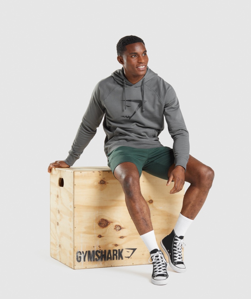 Gymshark Sharkhead Wypełnienie Bluza Z Kapturem Grafitowa