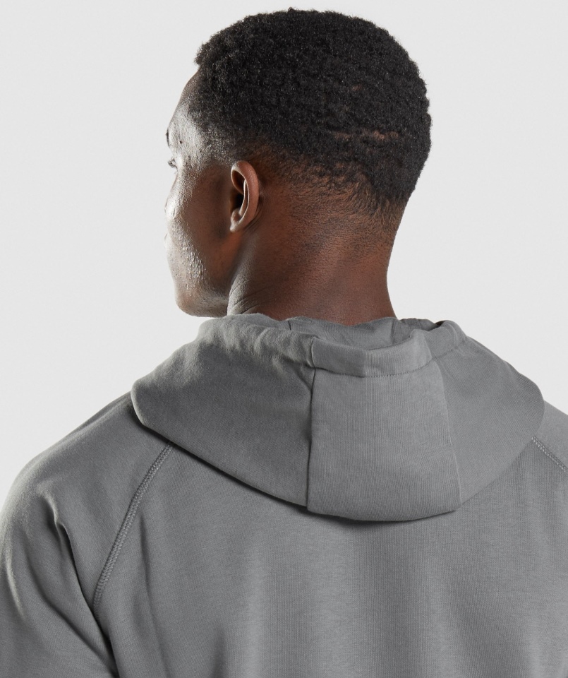 Gymshark Sharkhead Wypełnienie Bluza Z Kapturem Grafitowa