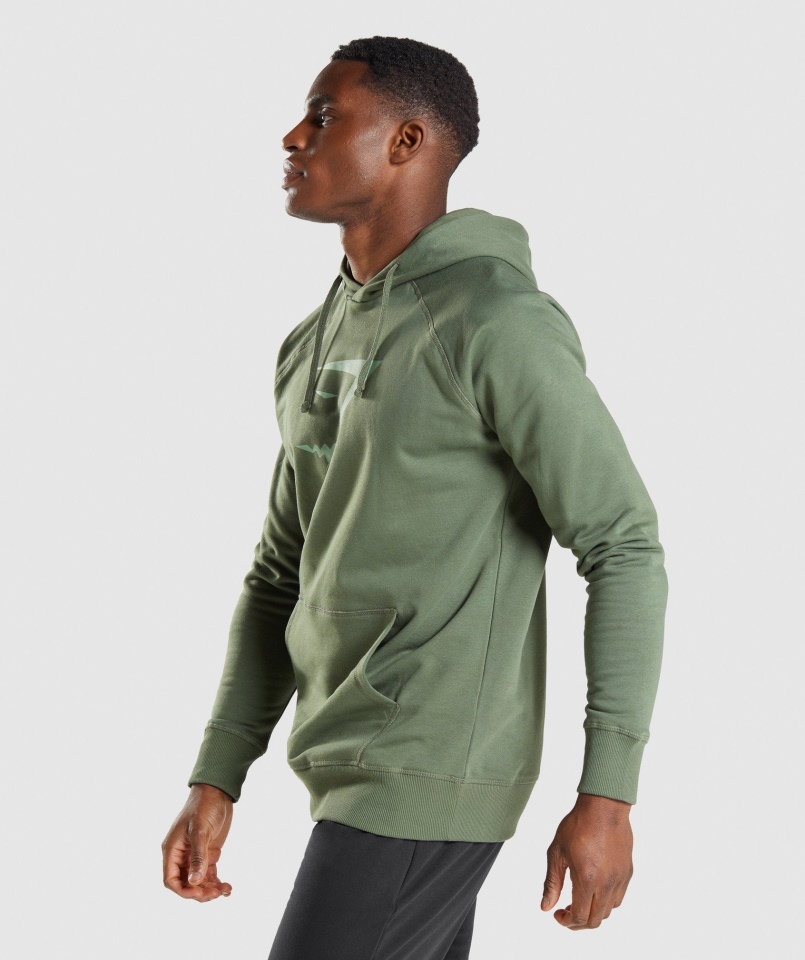 Bluza Z Kapturem Gymshark Sharkhead Zielona