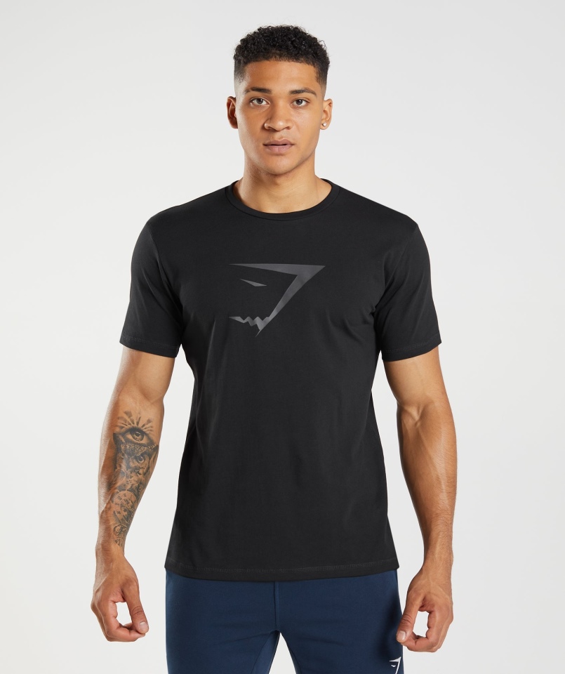 Koszulka Z Wypełnieniem Gymshark Sharkhead Czarna