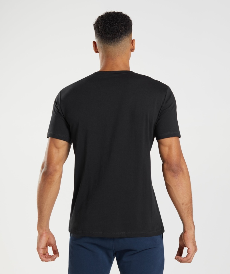 Koszulka Z Wypełnieniem Gymshark Sharkhead Czarna